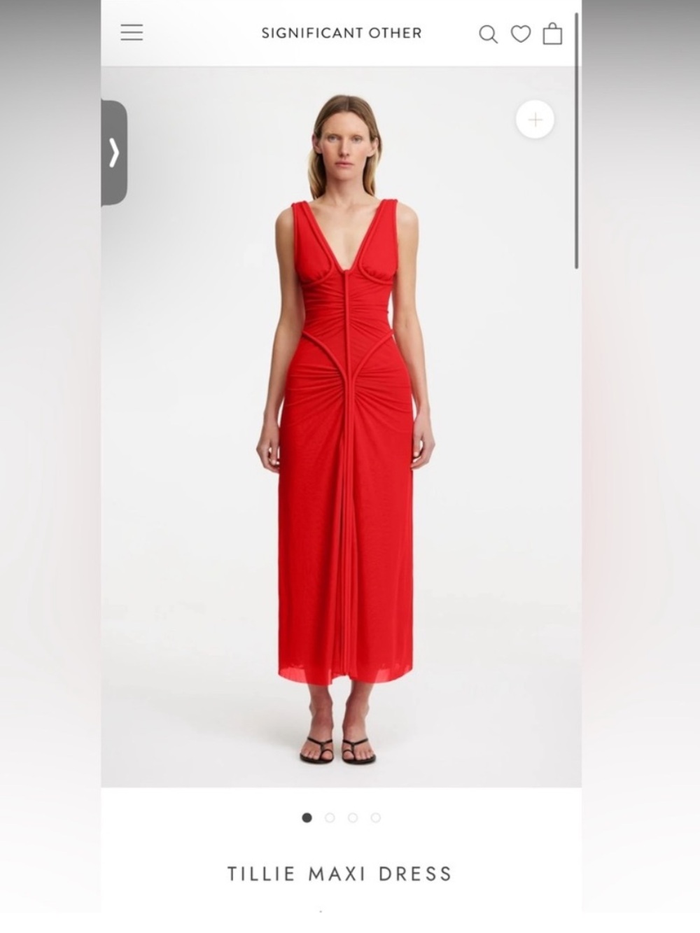 Significant Other Tillie Maxi Dress Red size 6